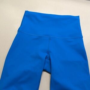 Lululemon Vibrant Blue High-Waisted bike shorts